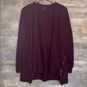 🖤4/25🖤 Worthington Purple Cardigan Sweater
